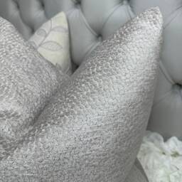 Lilac Cushion Pillow Cover For Sofa Bed Designer Fabric Voyage Duck Egg Taupe Furnishing Soft Textured - Double Sided - thumbnail 3