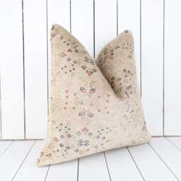 Turkish Kilim Pillow Cover - 20x20 Inch Vintage Anatolian Home Decor - thumbnail 3
