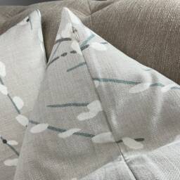 Willow Cushion Cover - Romo Mikardo Silver Birch Fabric, Double-Sided Scatter Pillow, English Country Home Decor - thumbnail 4
