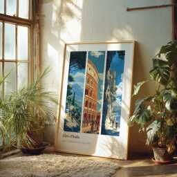 Giro D'italia Cycling Poster Grand Tour Triptych Art Print - thumbnail 3