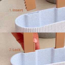 Shower Glass Caddy Bathroom Shelf Organiser Storage Rack - thumbnail 3