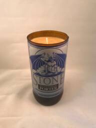 22 Oz Stone 6Th Anniversary Porter Beer Bottle Candle Coffee Scent