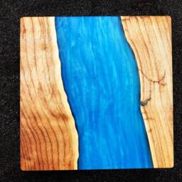 Small Resin & Wood Custom Art Piece - thumbnail 2