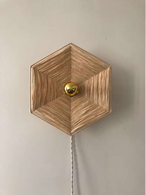 Hexa Portable Light Wall Lamp Made From Natural Fibers - image 1