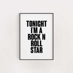 Rock N Roll Star Oasis Lyric Print Retro Music Poster - A5 8x10 A4 A3 - thumbnail 2