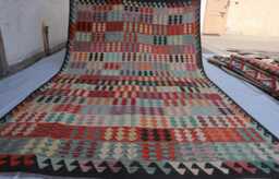 7x10 Afghan Stunning Kilim Rug, Turkmen Tribal Rug, Chubi Maimana New Flatweave Vintage Rug For Bedroom, Livingroom - thumbnail 1