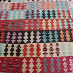 7x10 Afghan Stunning Kilim Rug, Turkmen Tribal Rug, Chubi Maimana New Flatweave Vintage Rug For Bedroom, Livingroom - thumbnail 3