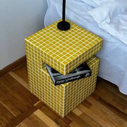 Handmade Tile Cube, Designer Furniture, Shelf, Coffee Table, Nightshelf, Shelf For Record Player, Table - thumbnail 3