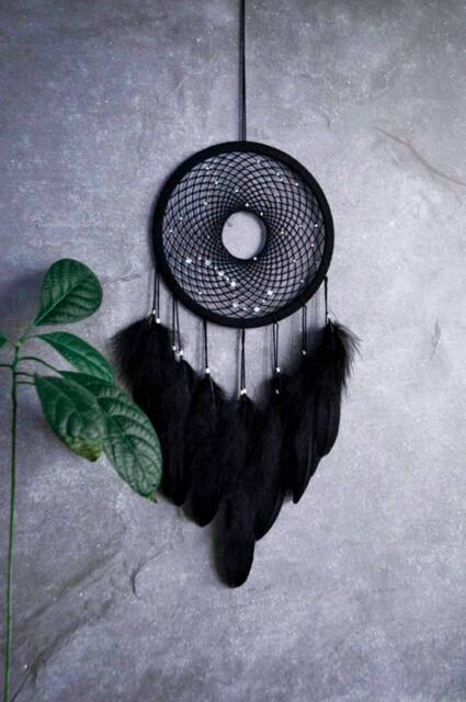 Black Dreamcatcher. Big Dipper Dream Catcher. Ursa Major Constellation Wall Decor. Galaxy Dreamcatcher - image 1
