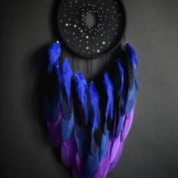 Black Dreamcatcher. Big Dipper Dream Catcher. Ursa Major Constellation Wall Decor. Galaxy Dreamcatcher - thumbnail 4