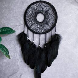 Black Dreamcatcher. Big Dipper Dream Catcher. Ursa Major Constellation Wall Decor. Galaxy Dreamcatcher - thumbnail 2