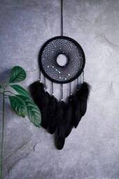 Black Dreamcatcher. Big Dipper Dream Catcher. Ursa Major Constellation Wall Decor. Galaxy Dreamcatcher - thumbnail 1