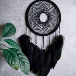 Black Dreamcatcher. Big Dipper Dream Catcher. Ursa Major Constellation Wall Decor. Galaxy Dreamcatcher - thumbnail 3