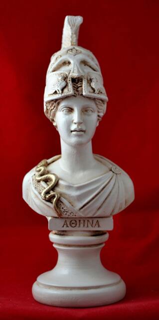 Athena Bust Greek Statue Wisdom Civilization Goddess New Aged - image 1