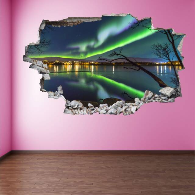 Northern Lights Nature View Wall Decal Sticker Mural Poster Print Art Home Office Decor Fr11 - image 1