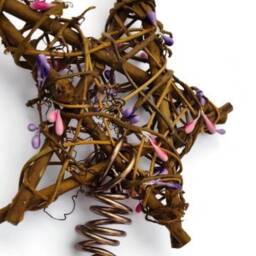 Purple & Pink Berry Christmas Tree Topper For Rustic Holiday Style - Pick Size - thumbnail 4
