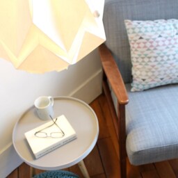 Origami Lampshade in White Paper, Large Size - thumbnail 3