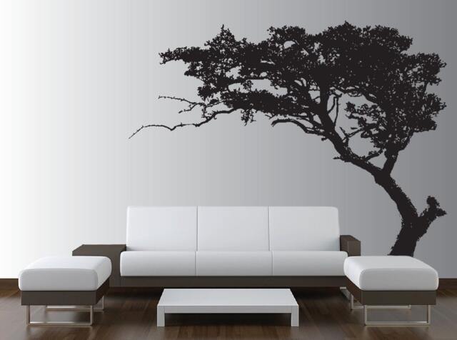 Large Wall Tree Decal Forest Decor Vinyl Sticker Highly Detailed Removable Nursery 1131 - 8 Feet Tall - image 1