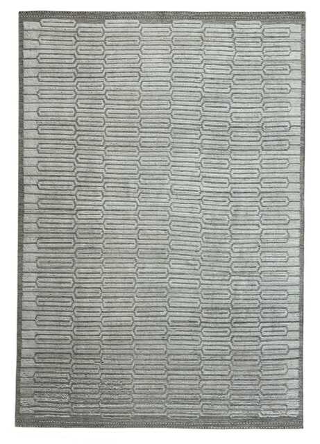 Hand-Knotted Moroccan Beni Ourain Rug, 100% Natural Wool, Modern Berber Carpet For Living Room - image 1