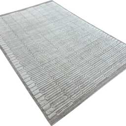Hand-Knotted Moroccan Beni Ourain Rug, 100% Natural Wool, Modern Berber Carpet For Living Room - thumbnail 3
