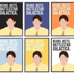 Bears. Beets. Battlestar Galactica. Quote Poster - The Office Us/Michael Scott/Jim Halpert/Jim As Dwight/Prison Mike/Gifts/Fan/Print/Decor - thumbnail 2