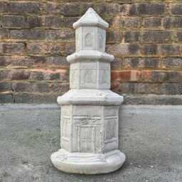 Large Concrete Pagoda Sculpture Oriental Garden Lanern Figurine Japanese Temple Statue Feng Shui Ornament Handcrafted Zen Decor Gift - thumbnail 4