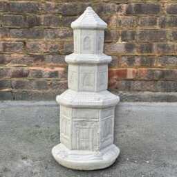 Large Concrete Pagoda Sculpture Oriental Garden Lanern Figurine Japanese Temple Statue Feng Shui Ornament Handcrafted Zen Decor Gift - thumbnail 1