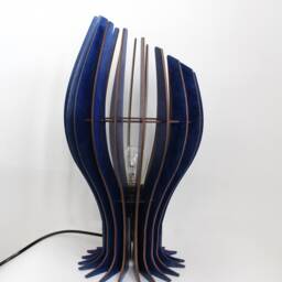 Table Lamp, Wood Bedside Light, Modern Minimalist Lamp-Shade - thumbnail 2