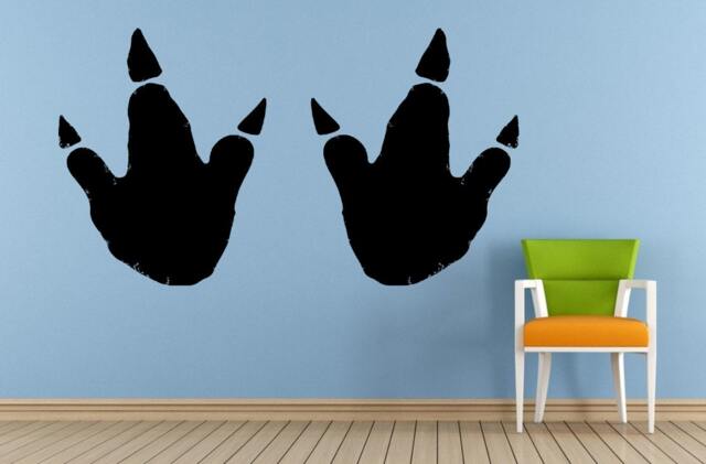Dinosaur Ancient Animal Predator Paws Tracking Print Window Or Wall Car Vinyl Peal & Stick Removable Sticker Decal L1510 - image 1