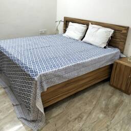 "Hand Block Print Cotton Bed Sheet Indian Ikat Bedding - 90""x108" - thumbnail 2