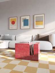 Coffee Table. Handmade Tile Living Room Decor. Bedside End Night Regiment. Home - thumbnail 1