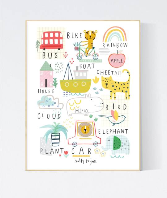 Animal Print Wall Art - Wall Children's Prints Illustration - image 1