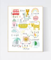 Animal Print Wall Art - Wall Children's Prints Illustration - thumbnail 1