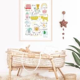 Animal Print Wall Art - Wall Children's Prints Illustration - thumbnail 3