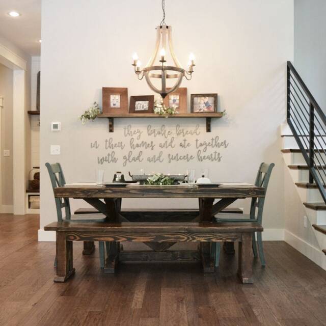They Broke Bread Metal Sign - Dining Room Wall Decor - image 1