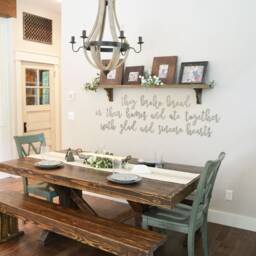 They Broke Bread Metal Sign - Dining Room Wall Decor - thumbnail 3