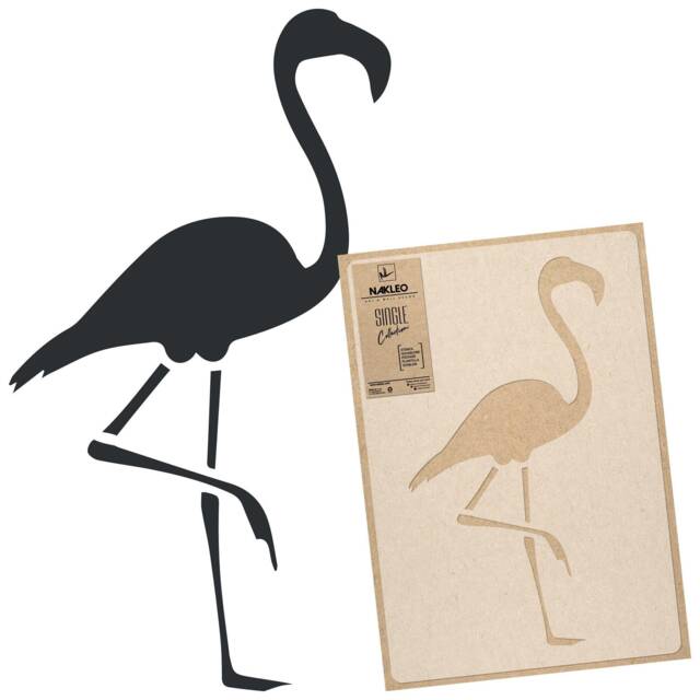 Flamingo Wall Stencil Reusable Tropical Bird Template For Diy Decor - image 1