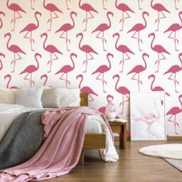 Flamingo Wall Stencil Reusable Tropical Bird Template For Diy Decor - thumbnail 2