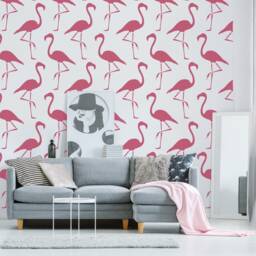 Flamingo Wall Stencil Reusable Tropical Bird Template For Diy Decor - thumbnail 3