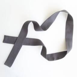 Linen Curtain Belt Made From Heavy Linen - 280 G/M2/ Charcoal Belt - thumbnail 2