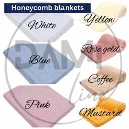 Personalised Honeycomb Baby Blanket Name Embroidery - New Gift Pram - thumbnail 2