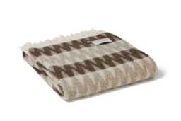 Throw. Snowdonia Design in Heath Colourway Brown & Creams - thumbnail 1