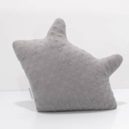 Gray Fox Pillow - Handmade Head Pillow, Woodland Nursery Decor. Kids Room - thumbnail 2