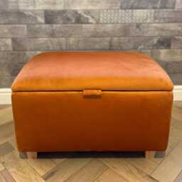 Handmade Velvet Storage Ottoman Bedroom End-Of-Bed Box - thumbnail 2