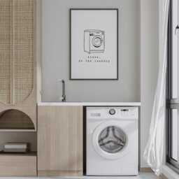Alexa, Do The Laundry - Washing Machine Poster Trendy Art, Unique Home Decor, Cool Room Print, Funny Quote Poster, Utility Art - thumbnail 2