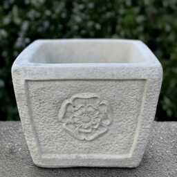 Massive Flower Pot Statue Concrete Plant Sculpture Stone Planter Ornament Planter Lover Gift Handmade - thumbnail 4