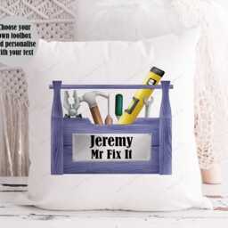 Toolbox Gift, Gift For Dad, Dads Tools Mr Fix It Cushion Him, Fathers Day Handy Man Grandad Diy Dad - thumbnail 3