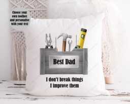 Toolbox Gift, Gift For Dad, Dads Tools Mr Fix It Cushion Him, Fathers Day Handy Man Grandad Diy Dad - thumbnail 1