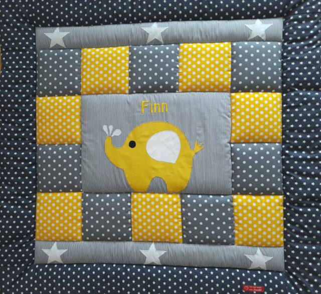 Baby Blanket, Quilt, Patchwork Crawling Children's Blanket Available Immediately Alterations At No Extra Charge - image 1