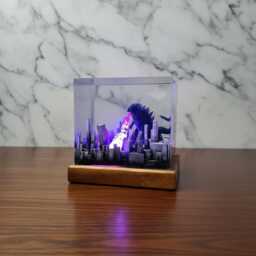 Godzilla Atomic Breath Resin Lamp - 3D City Destruction Night Light - thumbnail 4